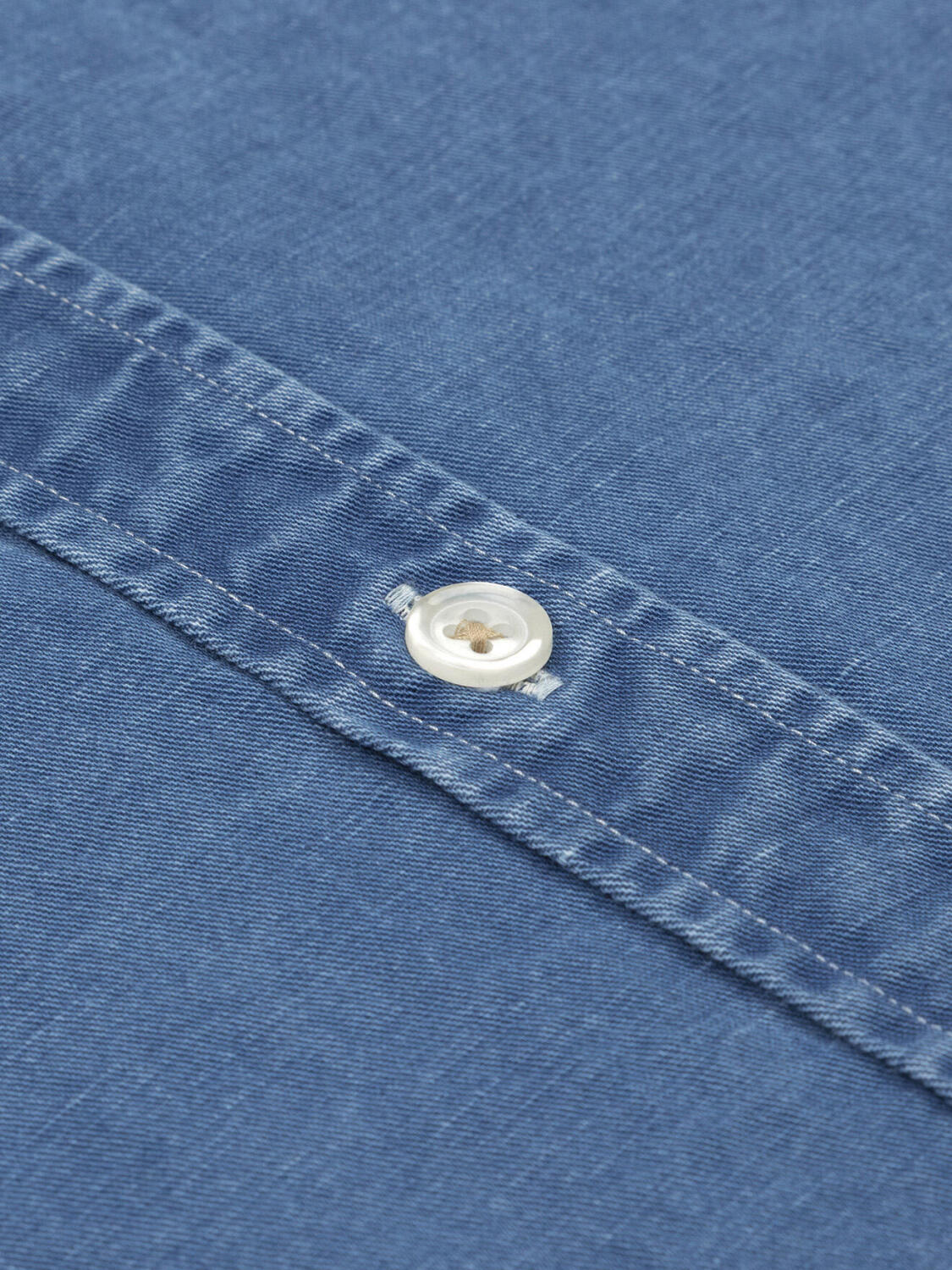 Tim linen slim fit shirt in indigo