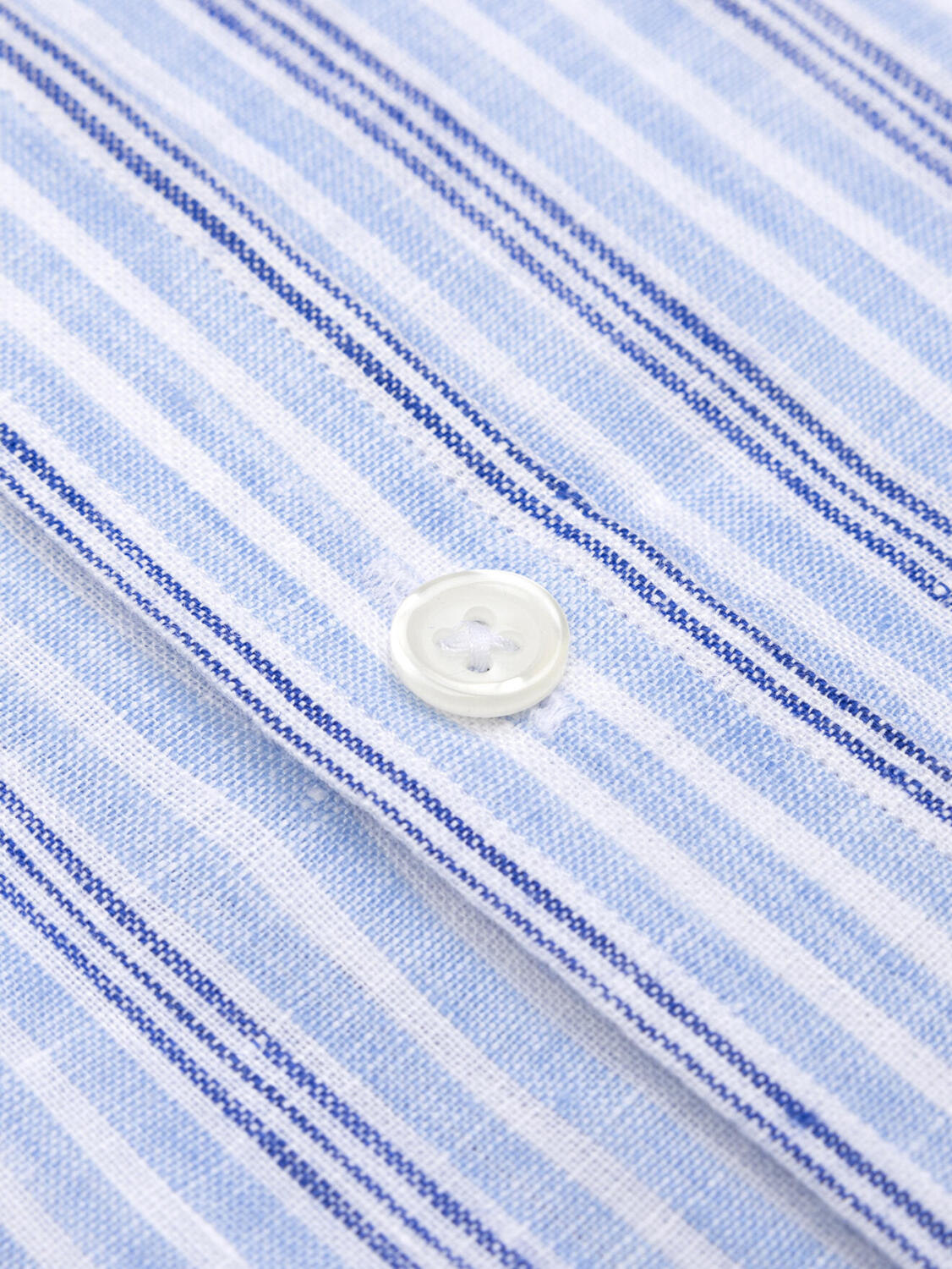 Thom hemels gestreept linnen hemd