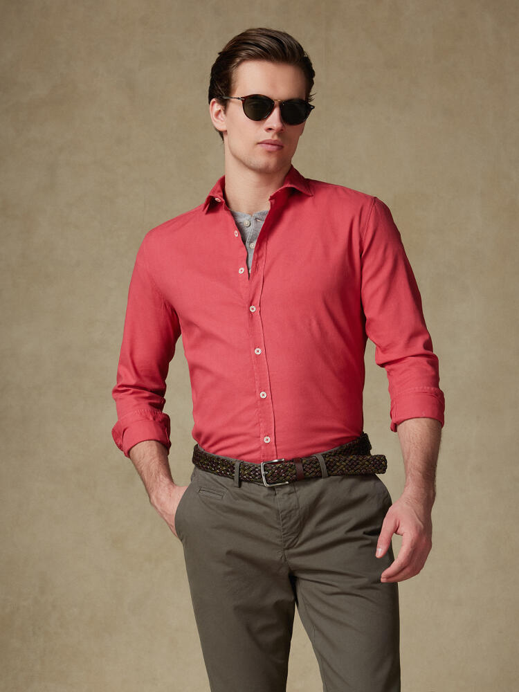 Chemise fuchsia en light coton