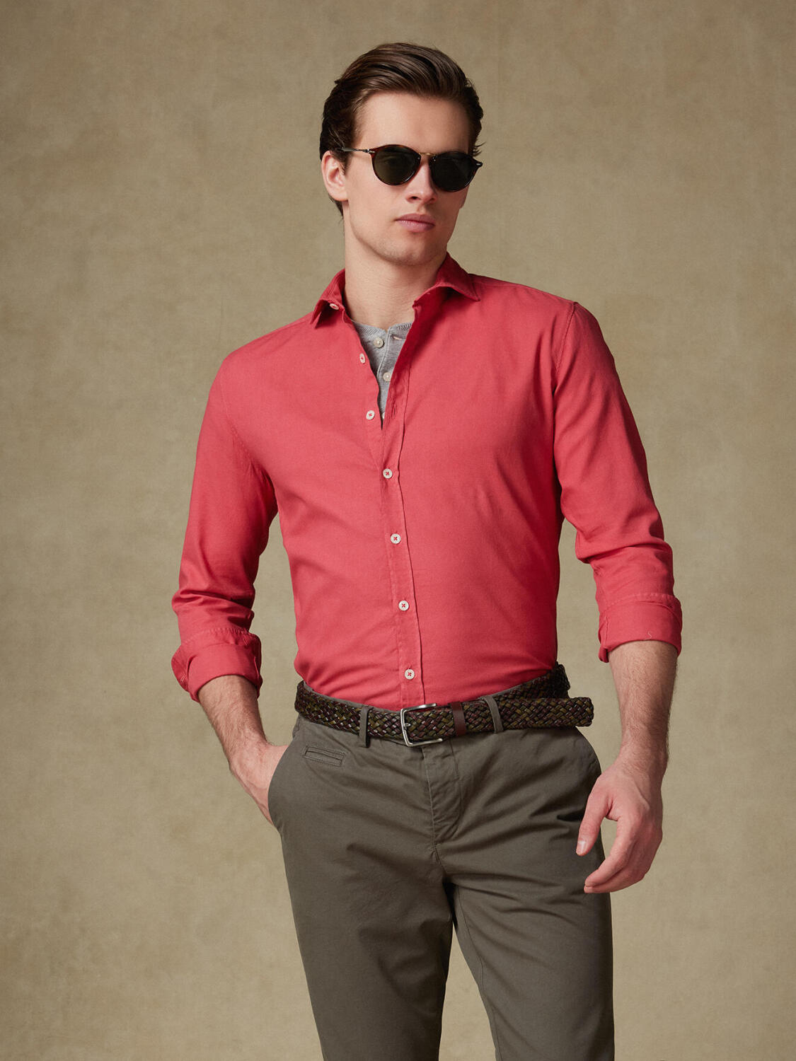 Fuchsia shirt in light cotton