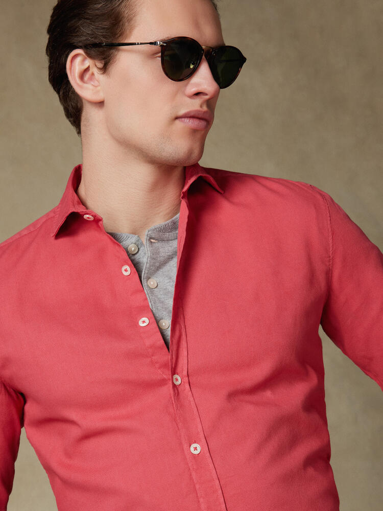 Chemise fuchsia en light coton