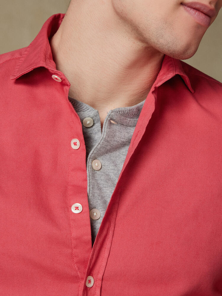 Chemise fuchsia en light coton