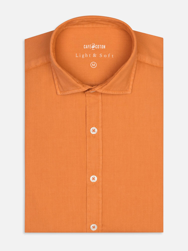 Orange shirt in light cotton