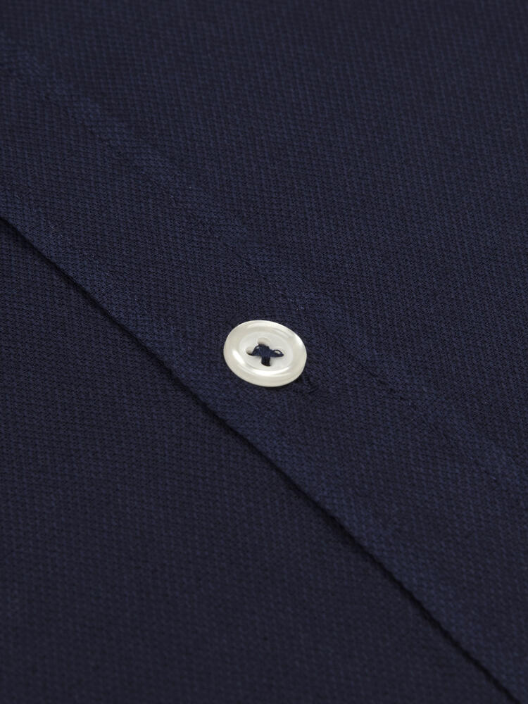 Camicia blu navy in cotone leggero