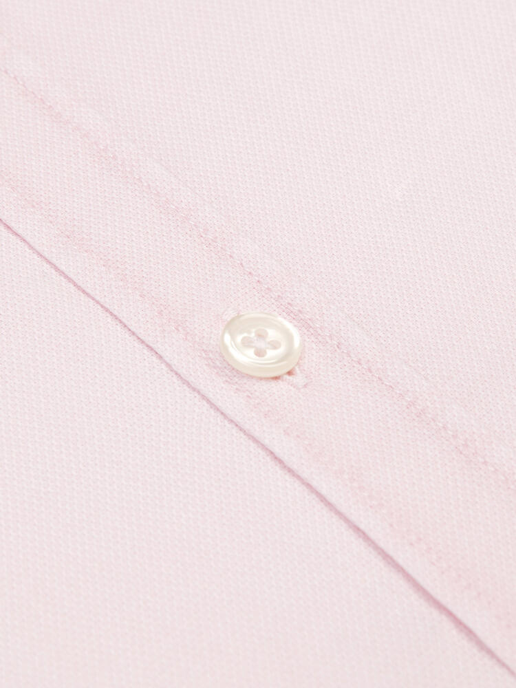 Rosa Hemd aus leichtem Baumwollstoff