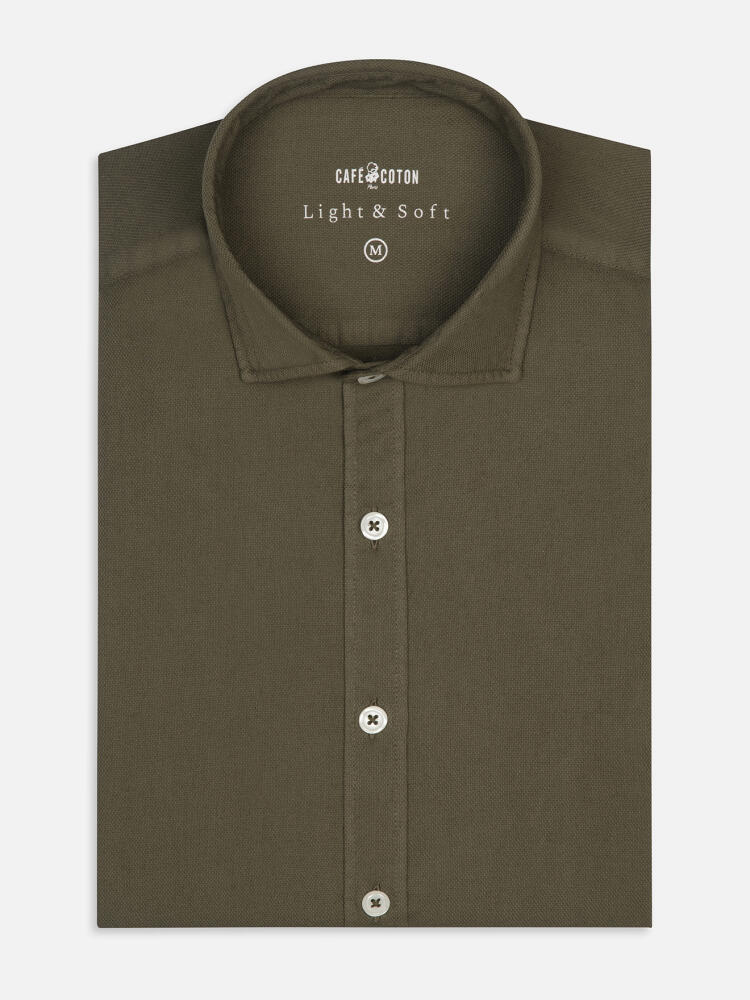 Chemise kaki en light coton