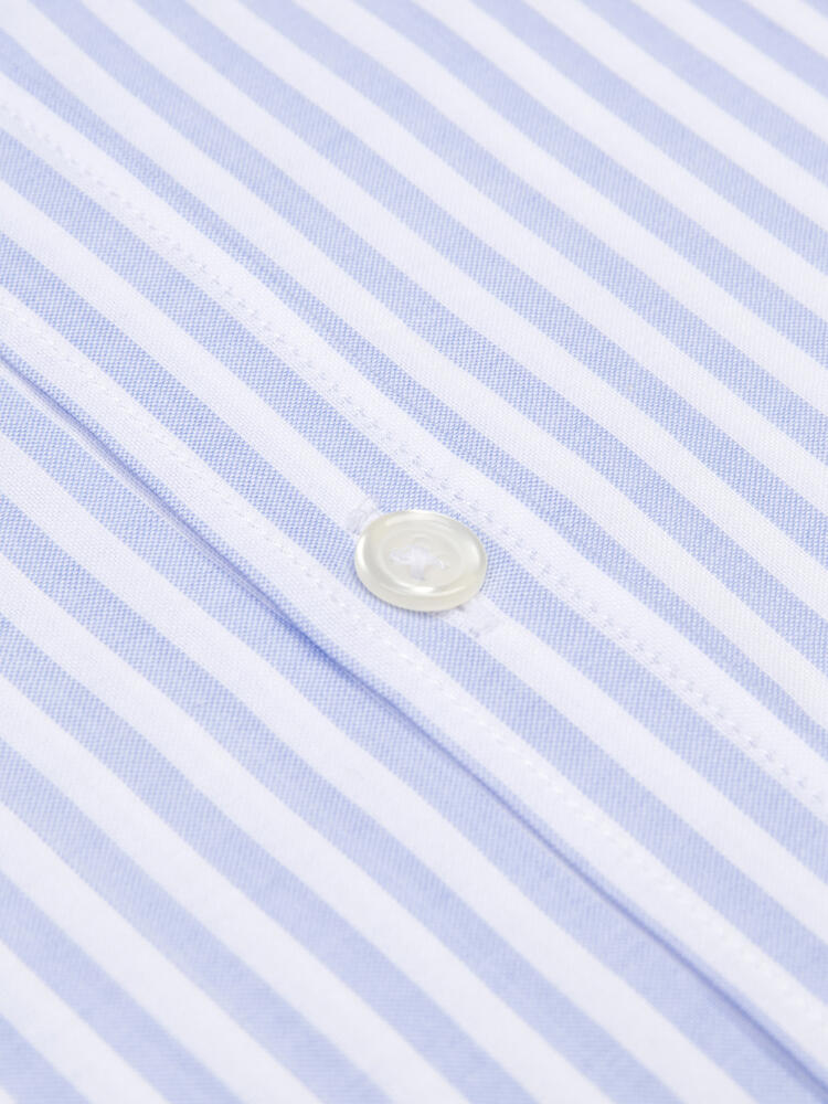 Camicia Taylor celeste in voile di cotone