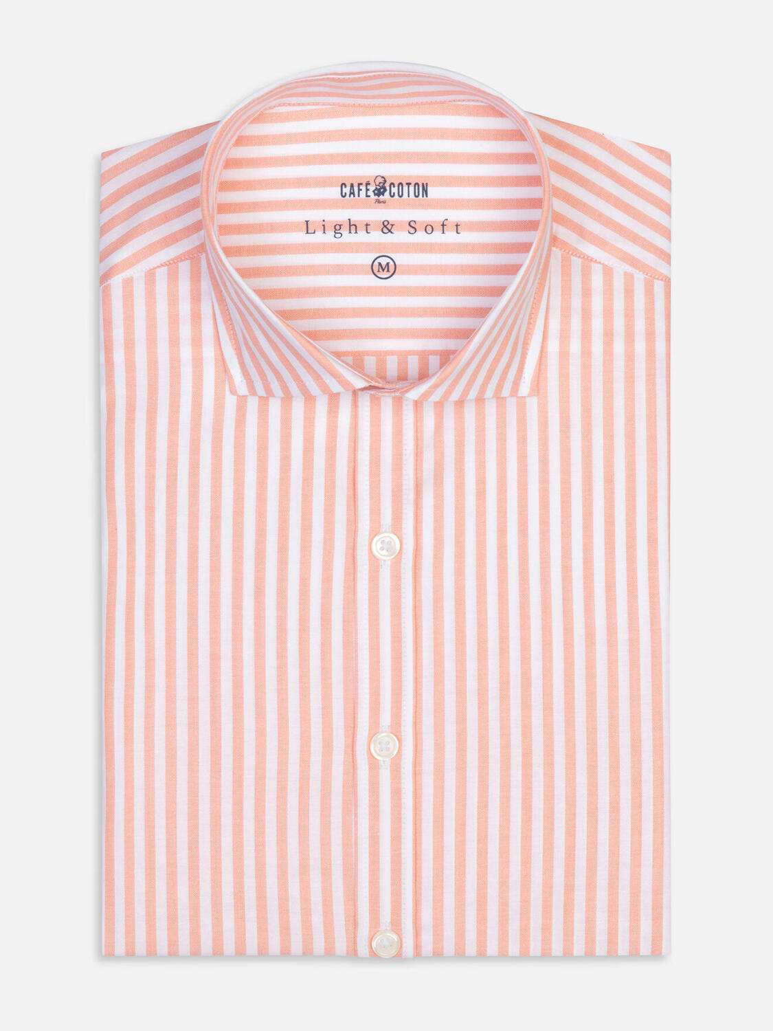 Camisa Taylor naranja de gasa de algodón