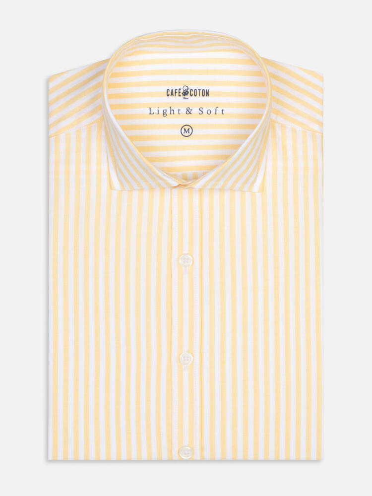 Chemise Taylor jaune en voile de coton