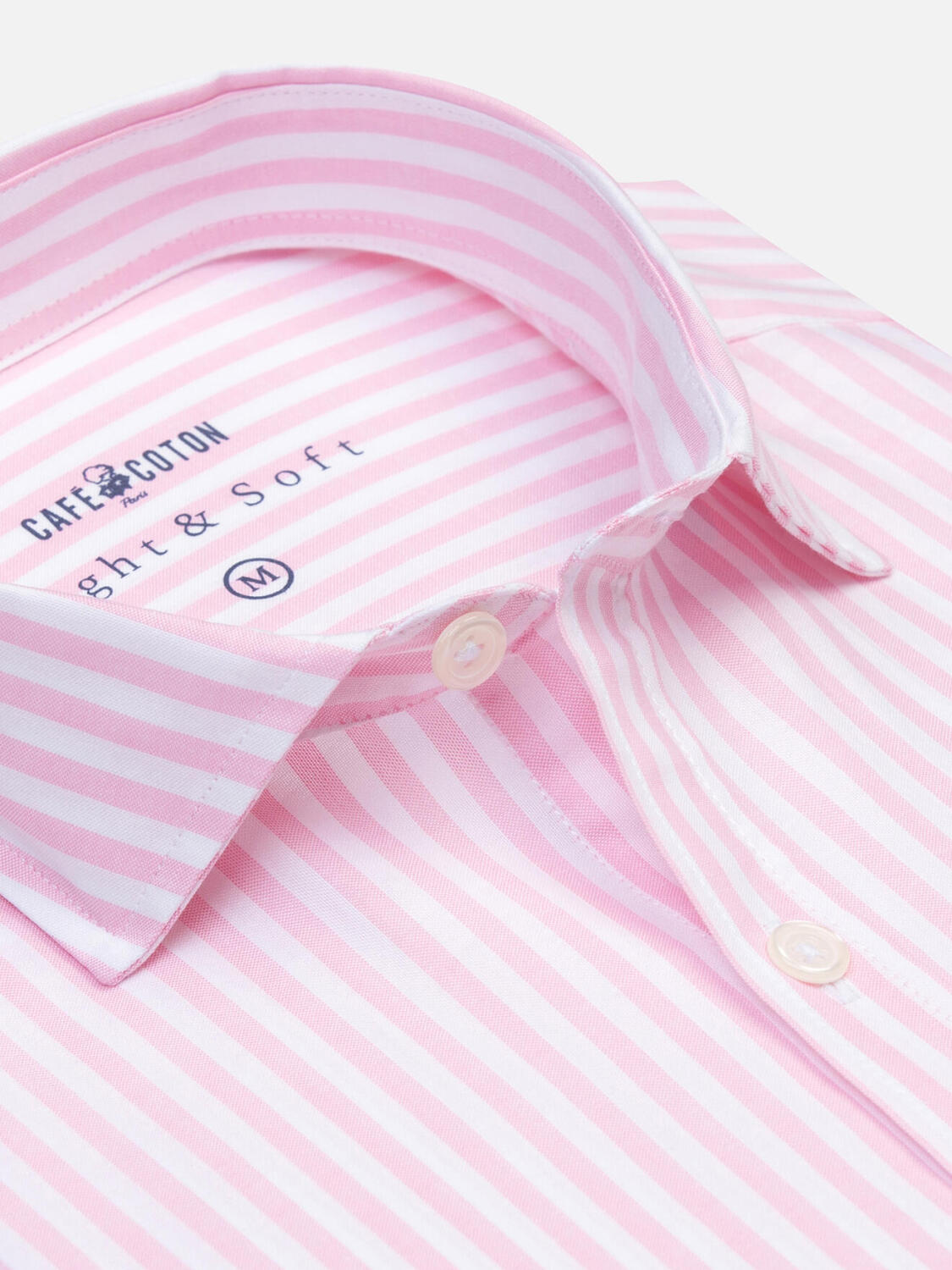 Camicia Taylor rosa in voile di cotone