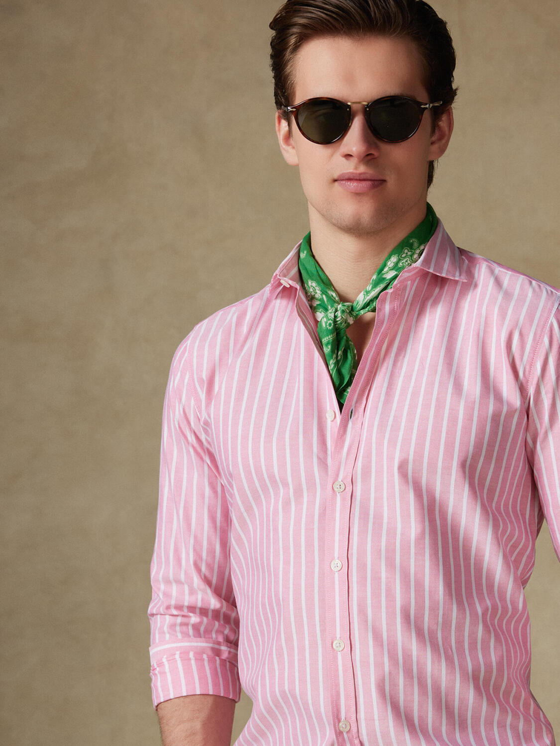 Tommy-Hemd in Grenadine aus Baumwollvoile