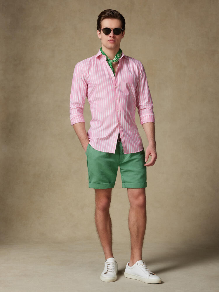 Camisa Tommy color granadina de gasa de algodón