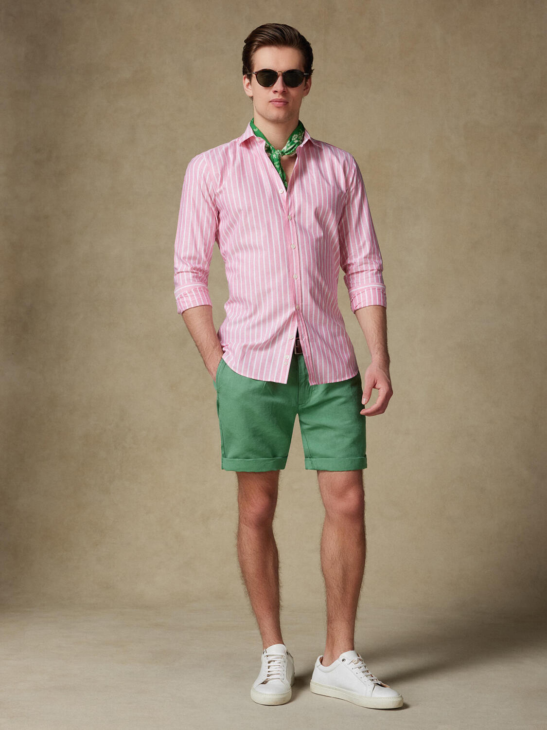 Tommy-Hemd in Grenadine aus Baumwollvoile