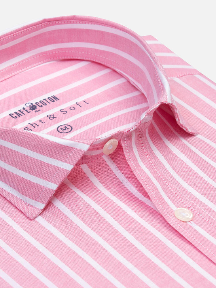 Camisa Tommy color granadina de gasa de algodón