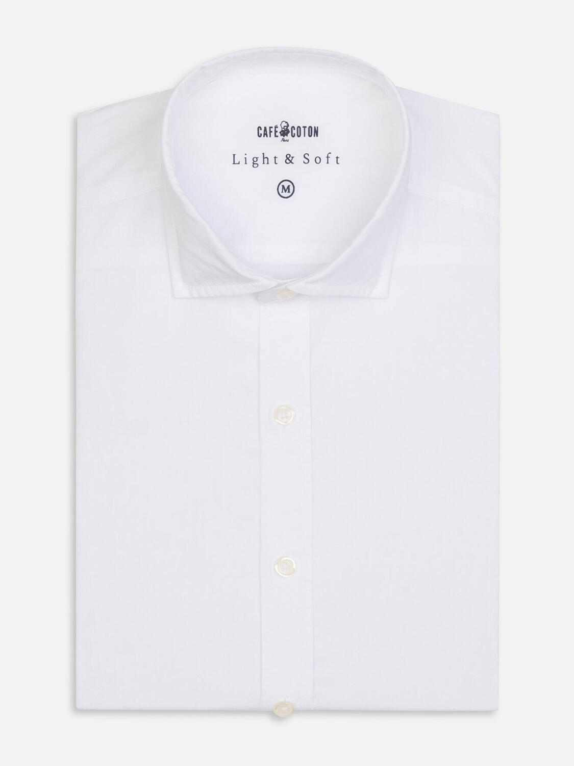 Chemise blanche en voile de coton