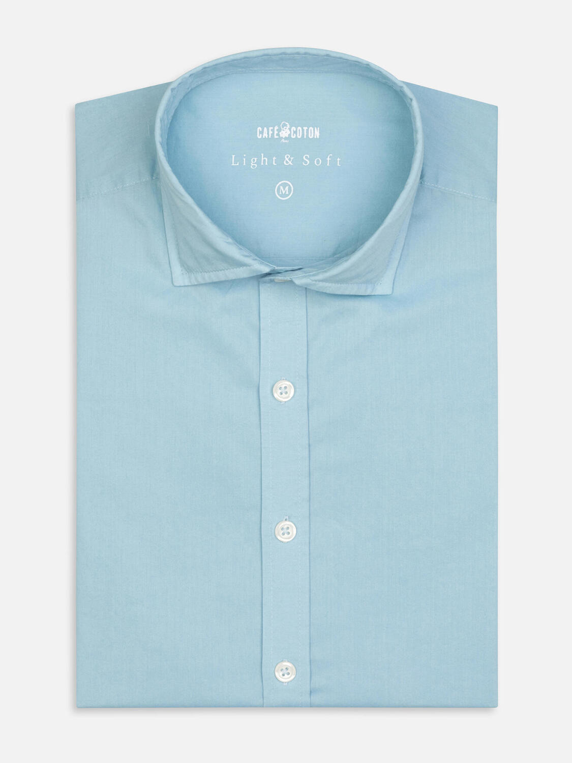 Veil cotton turquoise shirt