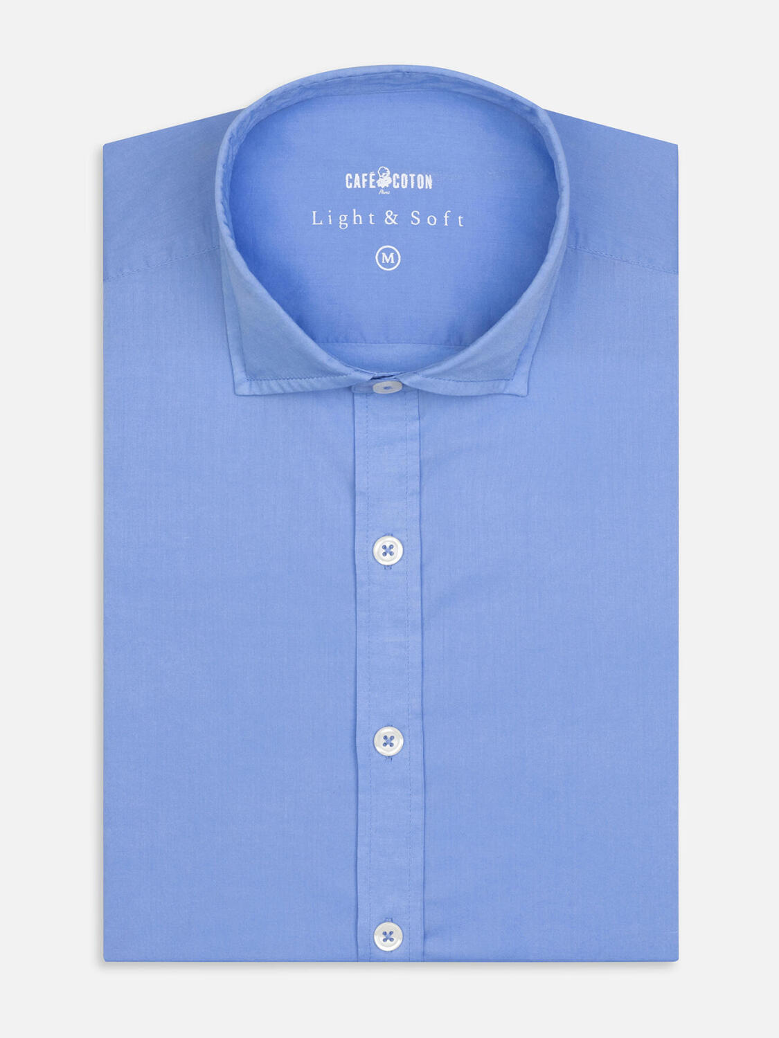 Chemise ciel en voile de coton