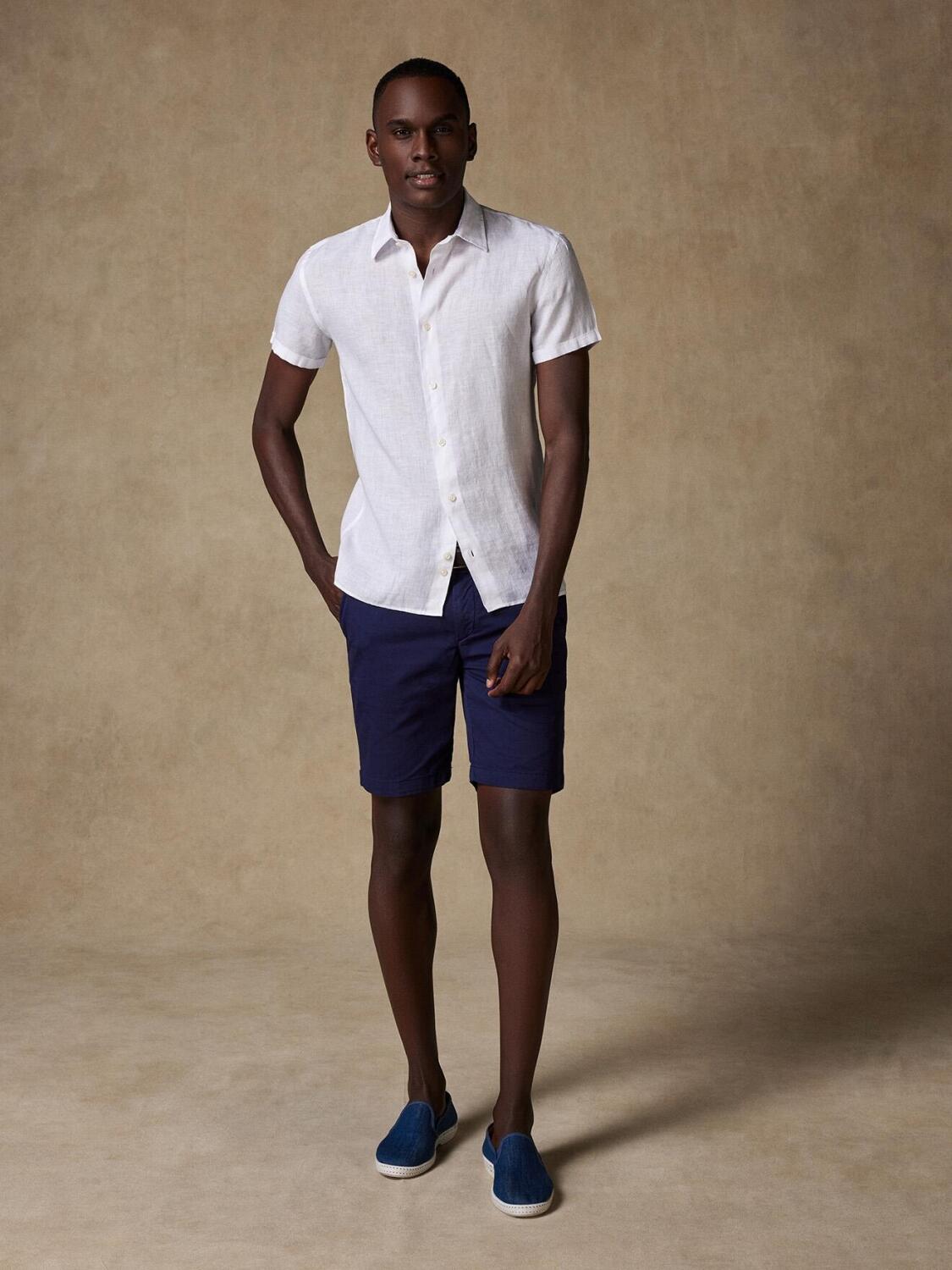 Camicia Cody in lino bianco