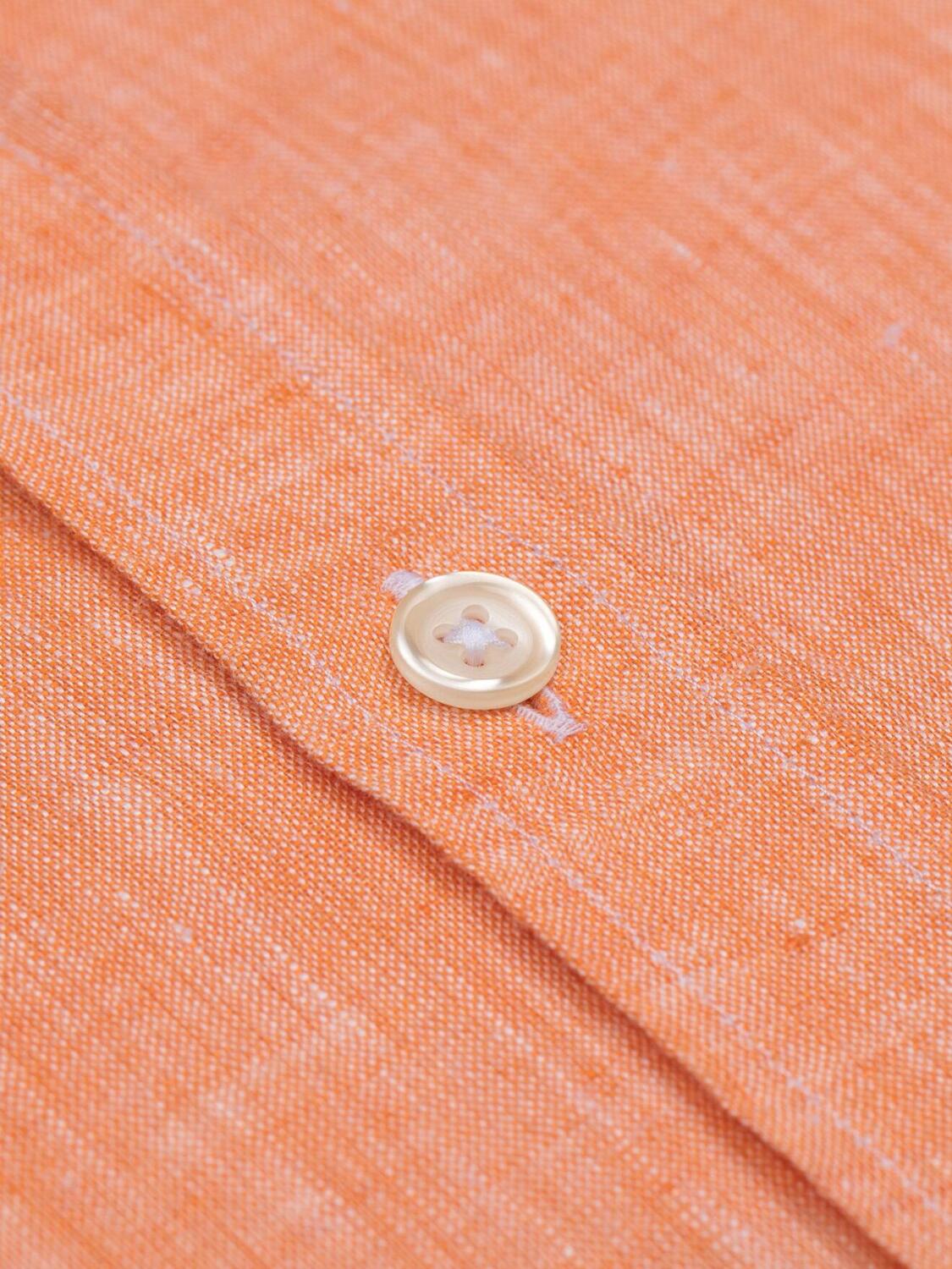 Camicia Cody in lino arancione