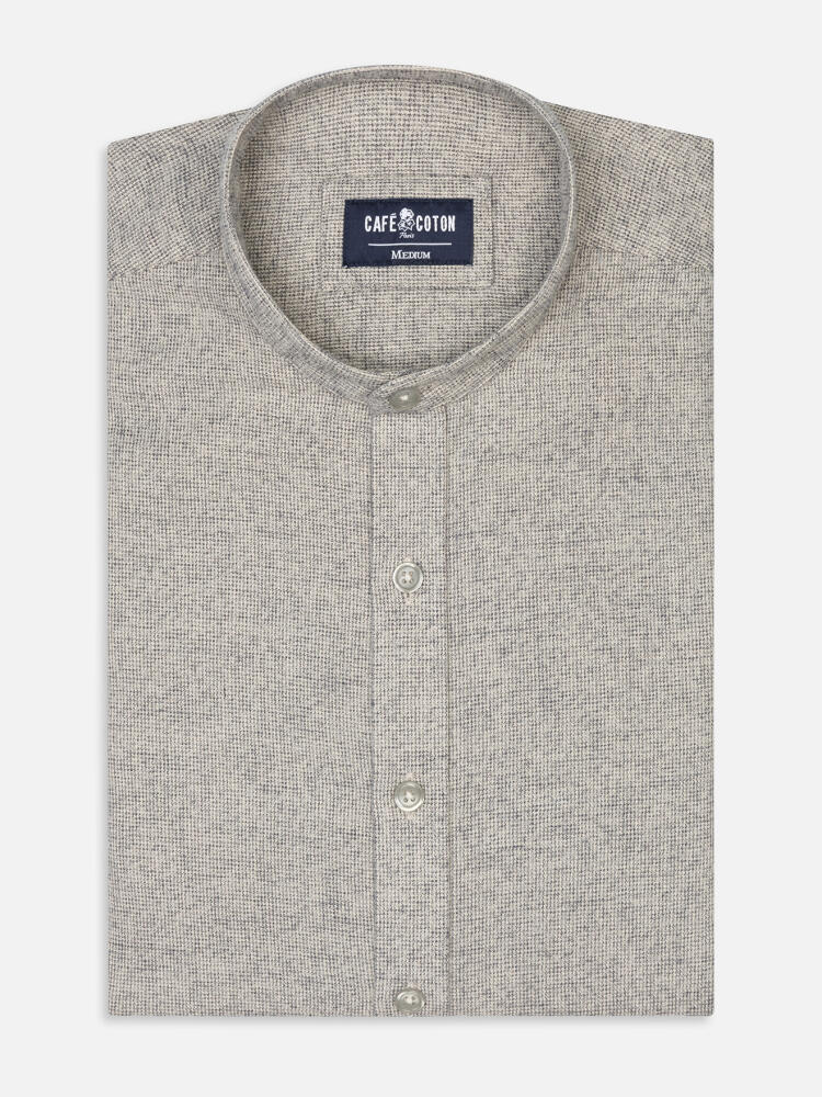 Chemise Bill en flanelle - Col Mao