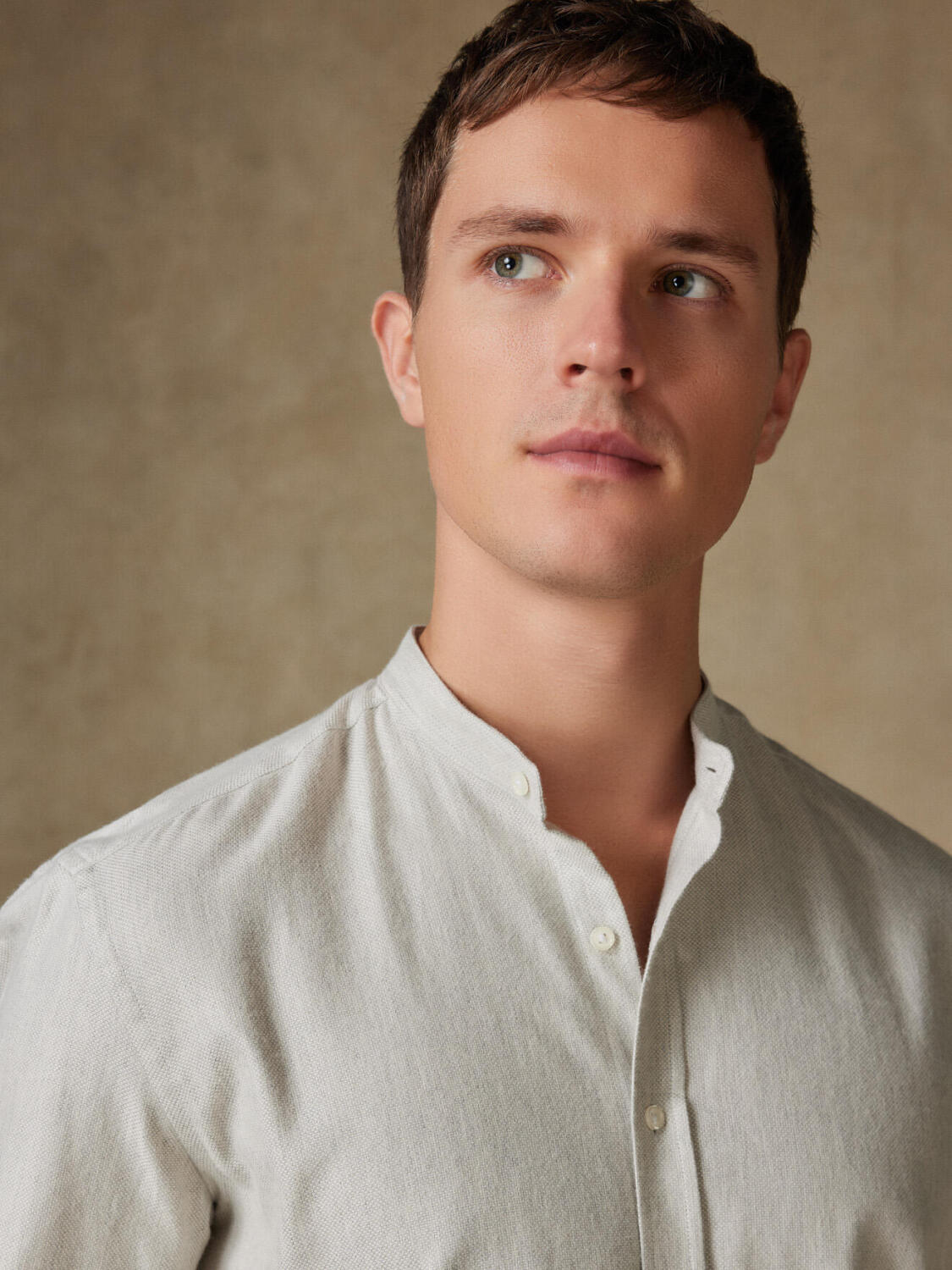 Callum grijs gevlekt kraag overhemd