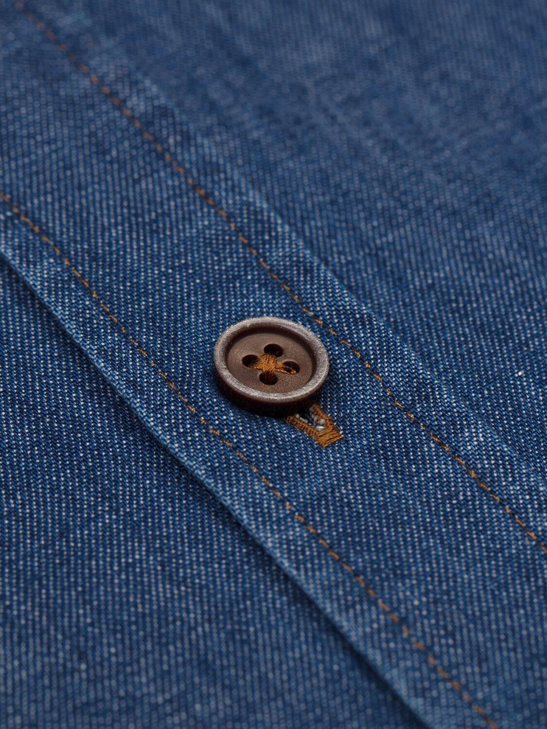 Chemise Malo en denim - Col Mao