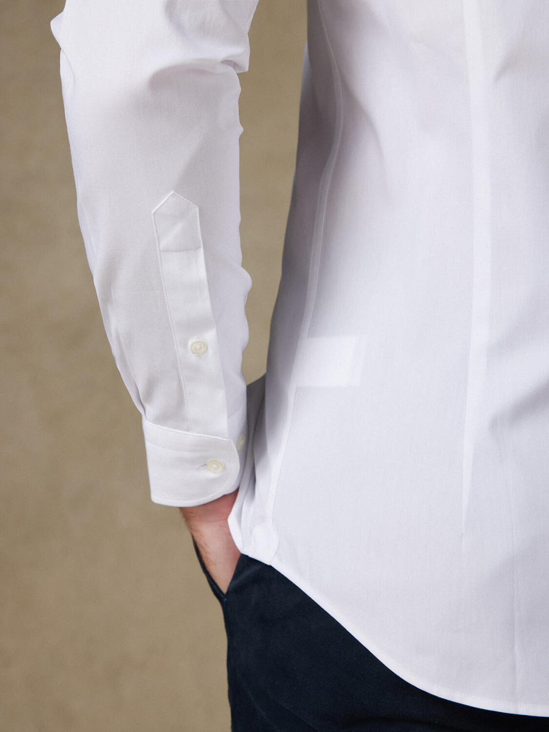 Camisa pin point blanca
