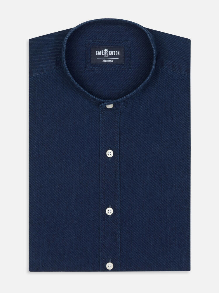 Alford slim fit shirt in indigo twill