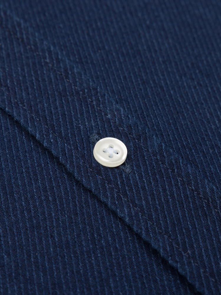 Alford slim fit shirt in indigo twill