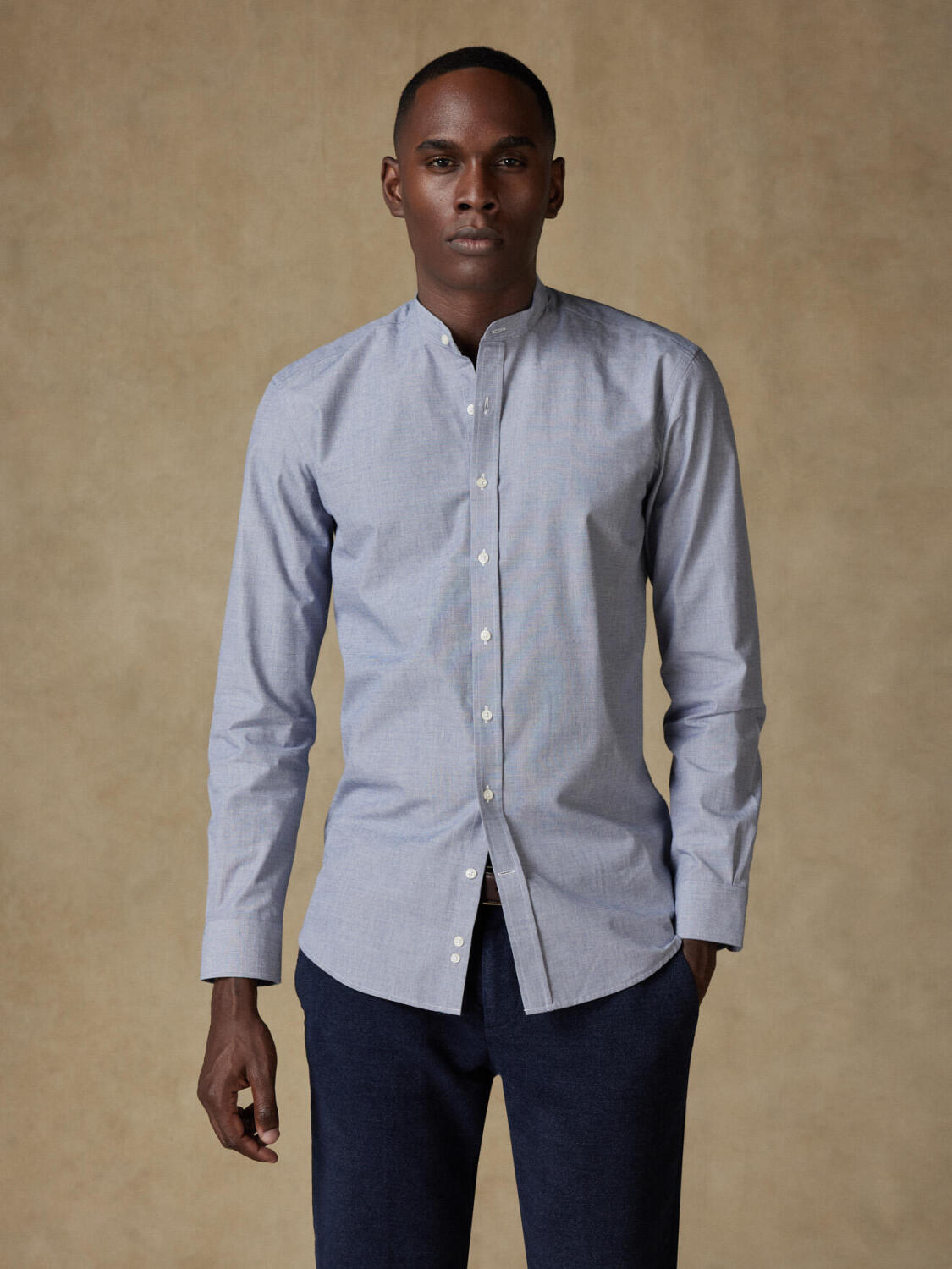 Camicia slim fit con colletto Joe