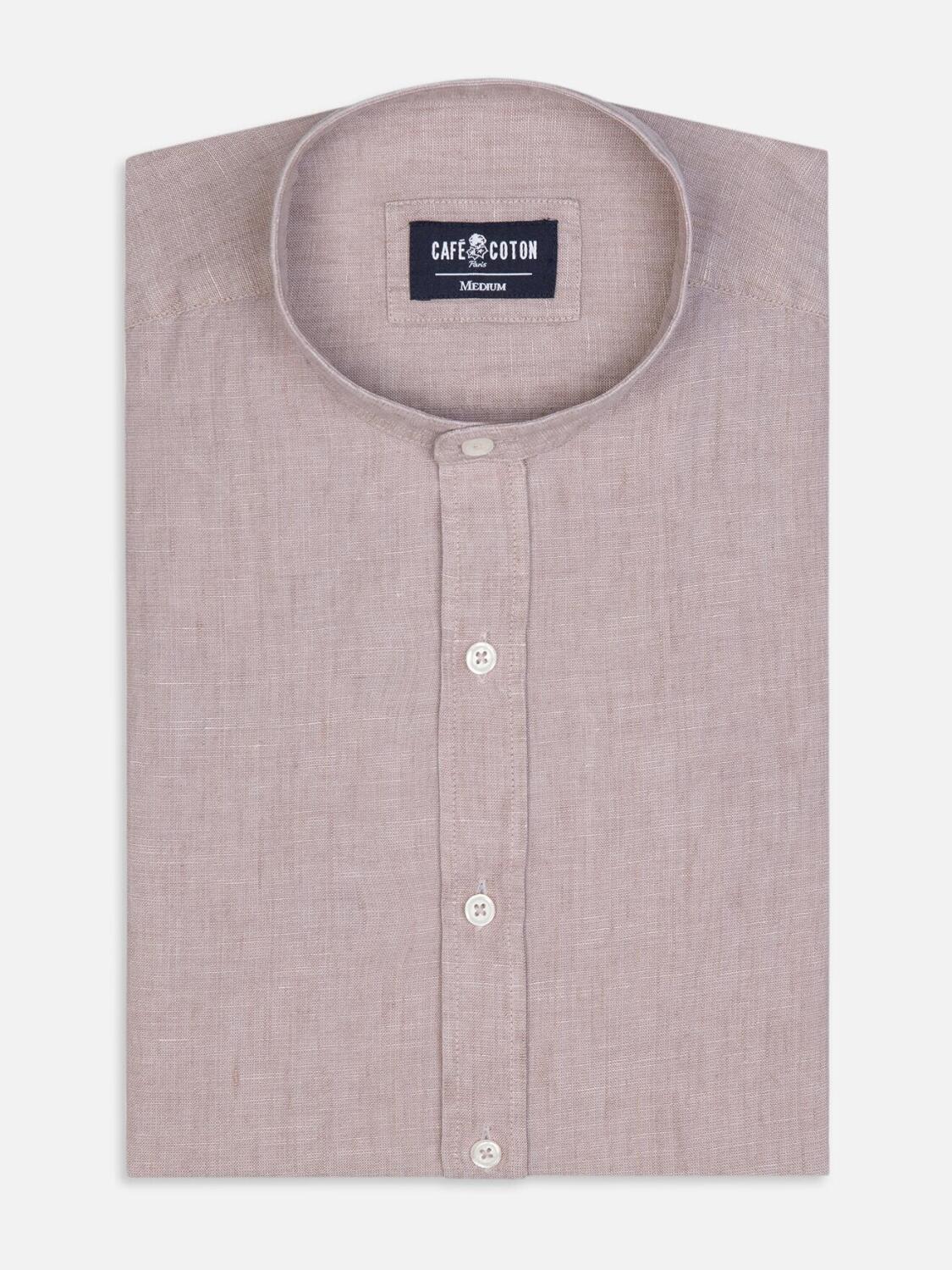 Camicia Liam in lino sabbia