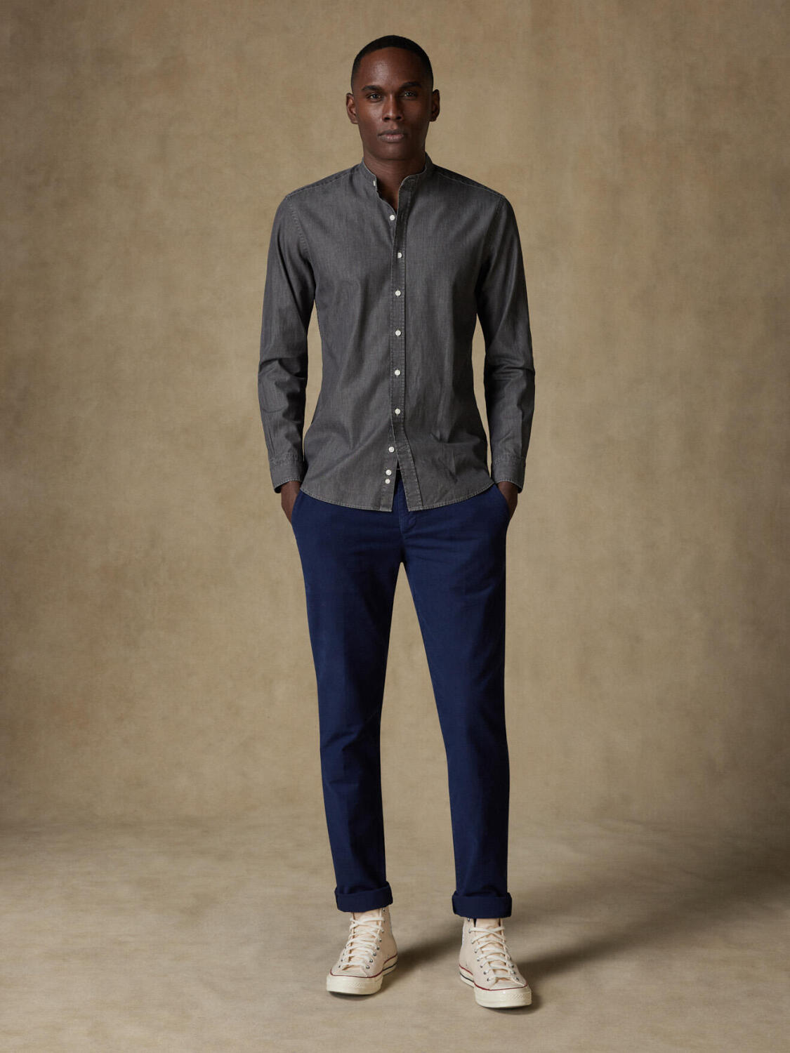 Camisa entallada Vaquera Gris Lou