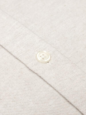 Storm off-white flannel slim fit shirt