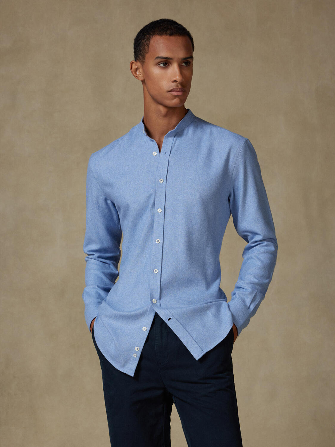 Storm sky flannel slim fit shirt