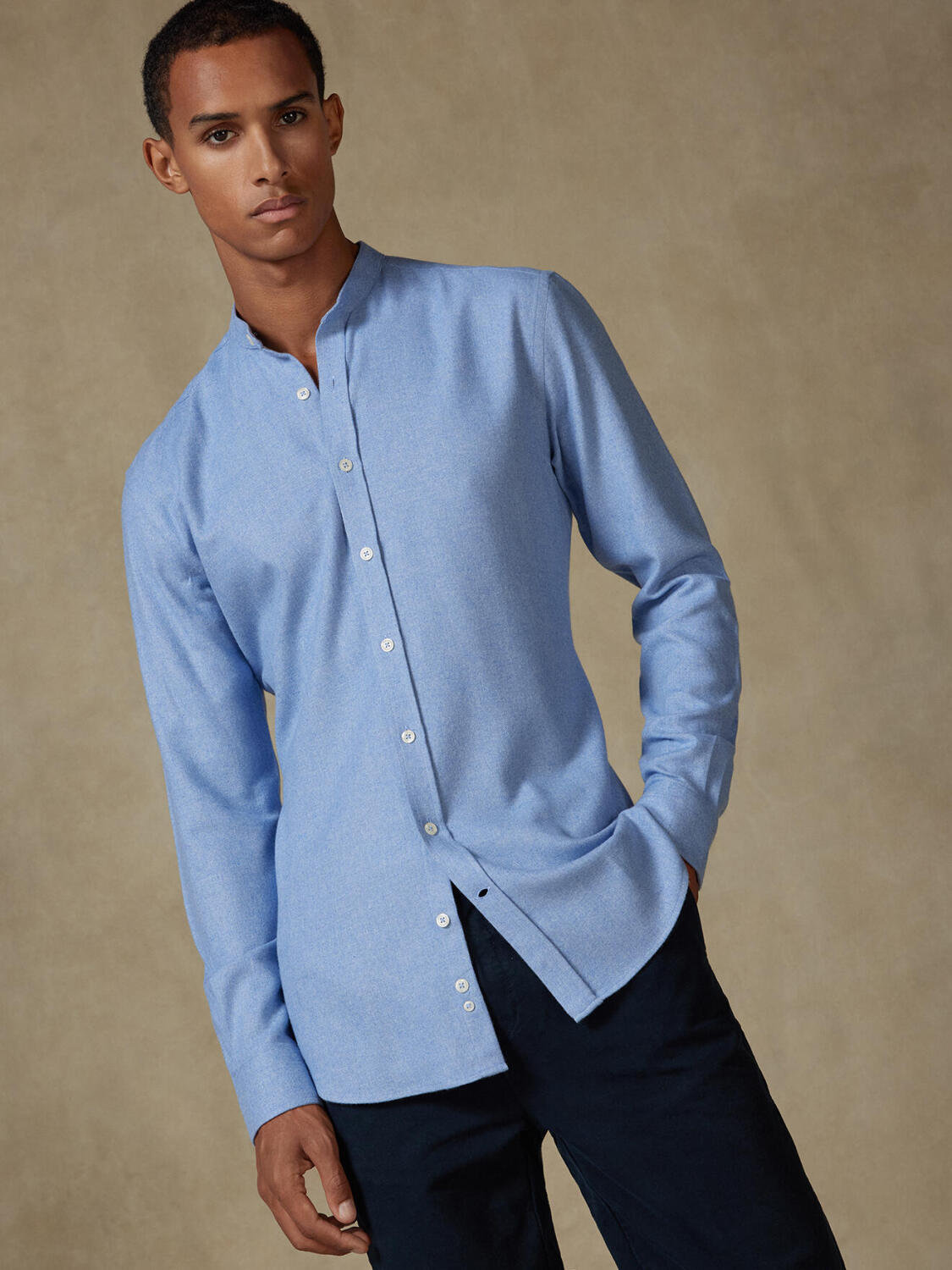 Storm sky flannel slim fit shirt