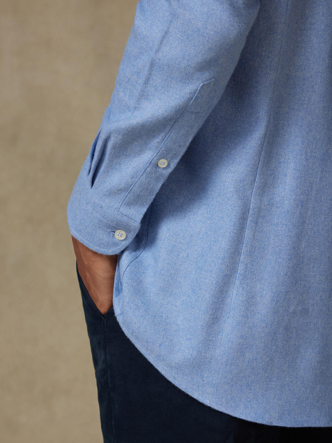 Storm sky flannel slim fit shirt