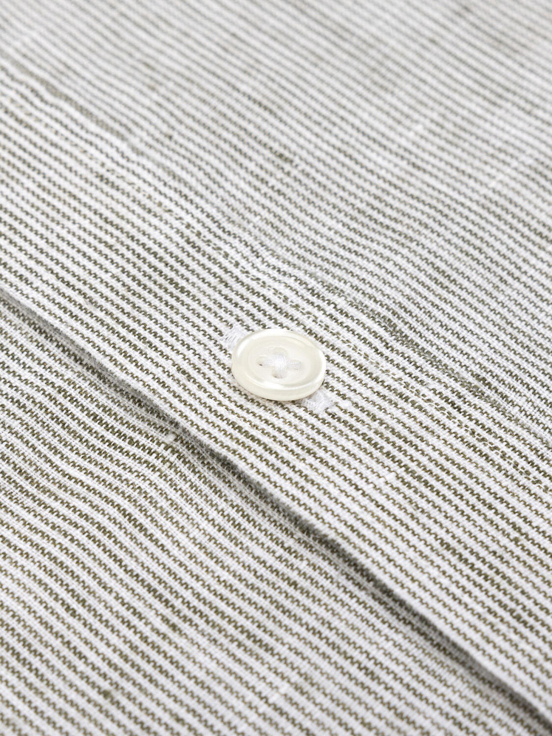 Camicia slim fit slim fit Ted coreana colletto in righe kaki