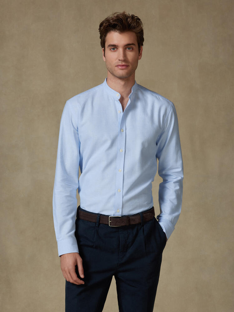Vils sky brushed oxford slim fit shirt