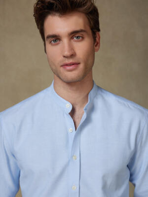 Vils sky brushed oxford slim fit shirt