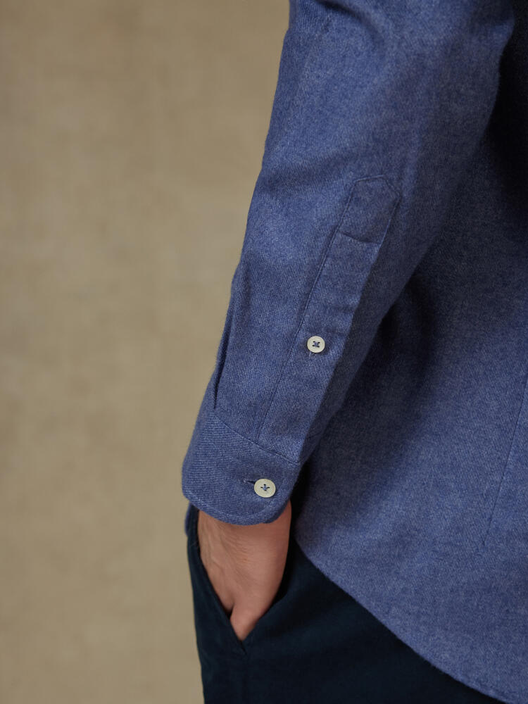 Storm blue flannel shirt