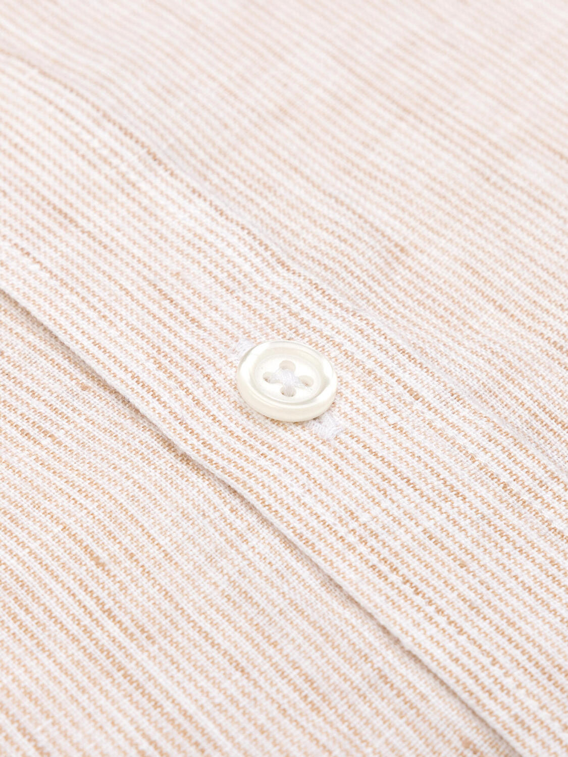 Camicia Ted coreana colletto in righe sabbia