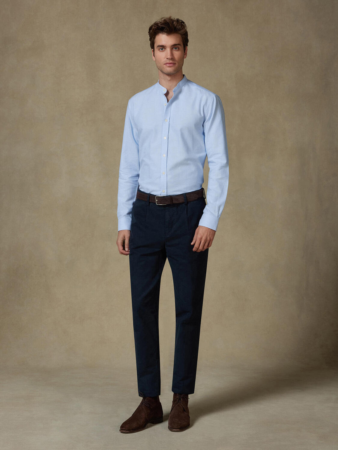 Vils sky brushed oxford shirt