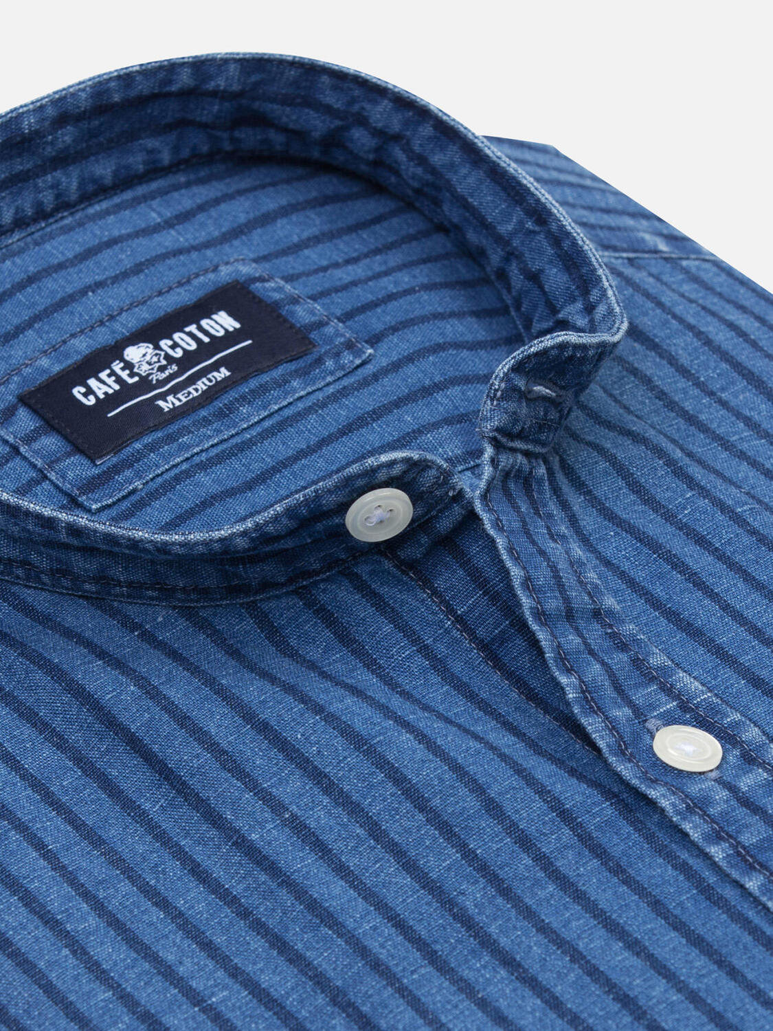 Willow poloshirt in indigo strepen