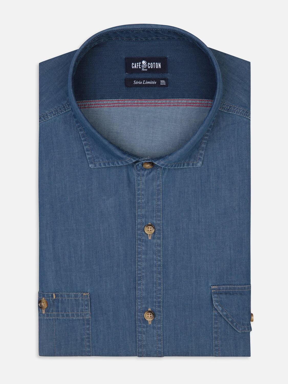 Flint Sky Slim Fit Hemd