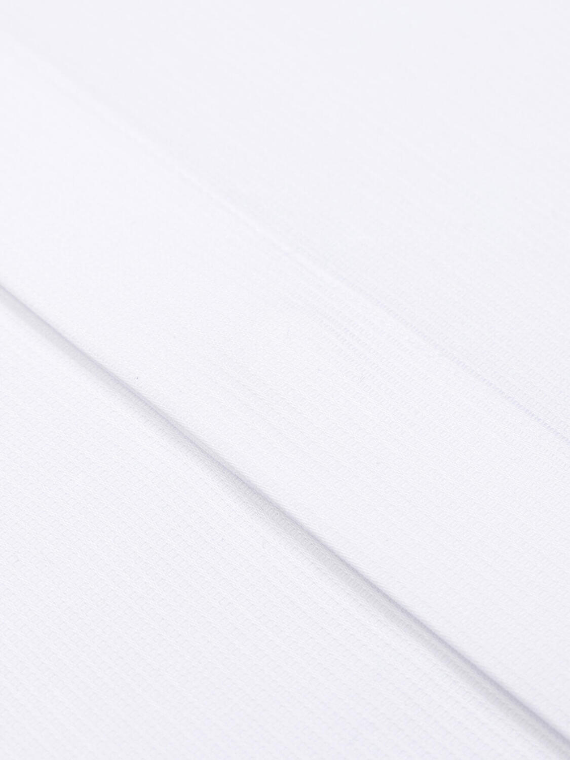 Aaron overhemd in wit piqué