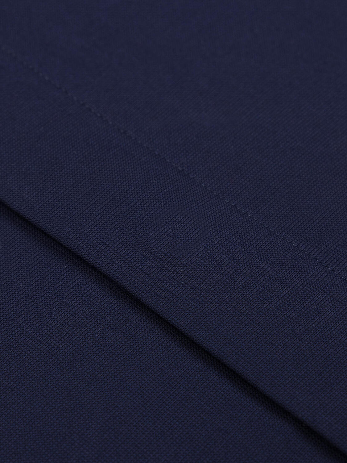 Alban shirt with hidden throat - Navy