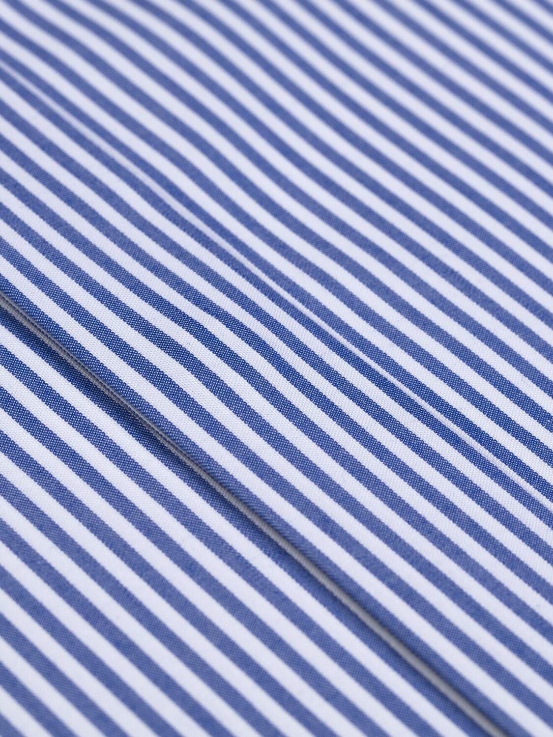 Barney navy striped shirt  - Hidden Placket