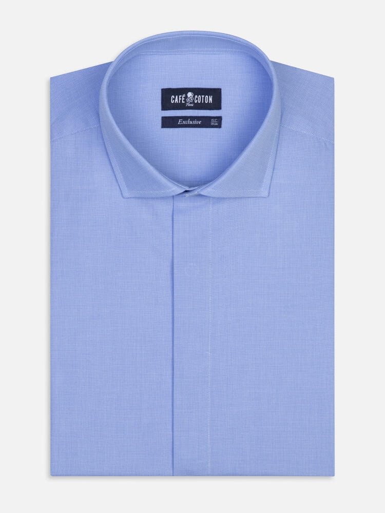 Chemise Daria en popeline ciel - Gorge Cachée