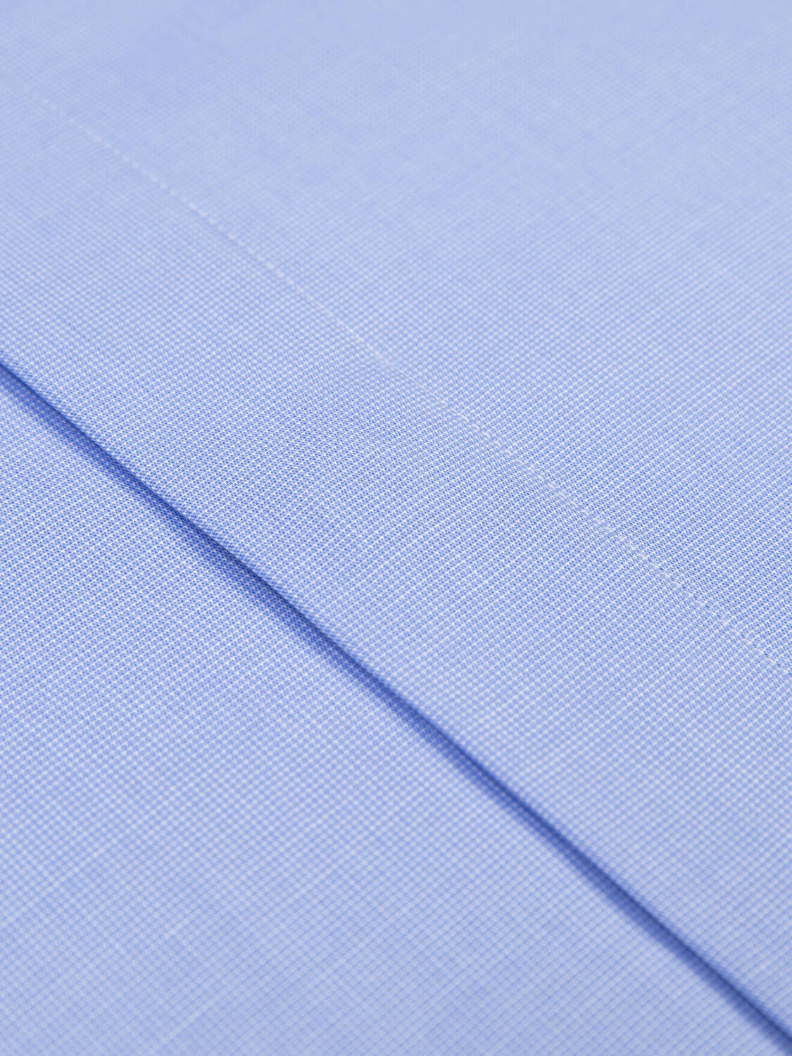 Daria hemelsblauw poplin overhemd - Verborgen keel