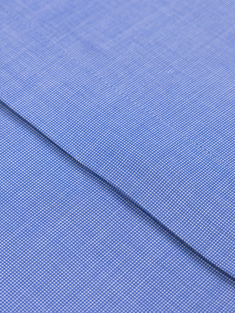 Hemd Daria aus Popelin blau - Verdeckte Knopfleiste